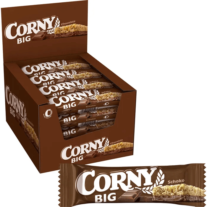 Corny Big Schoko 24x50g fuldkorns müslibarer med jordnødder og chokolade